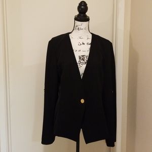 Calvin Klein Unlined adjustable Sleeve Blazer